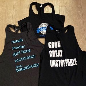 Lot of 3 Beachbody tanks Medium